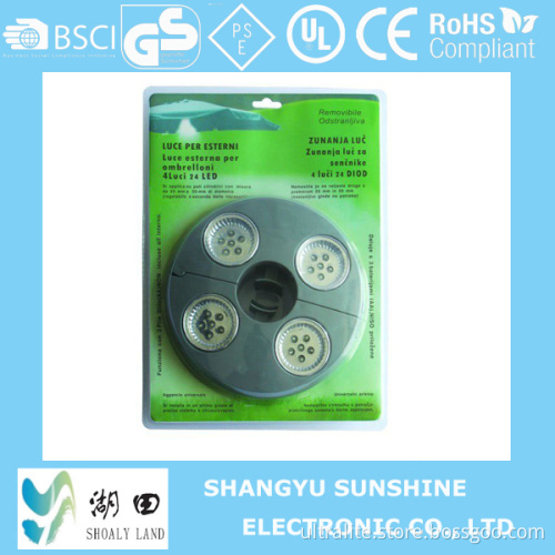 Rechargeable 24 LED Remote Control Umbrella Light